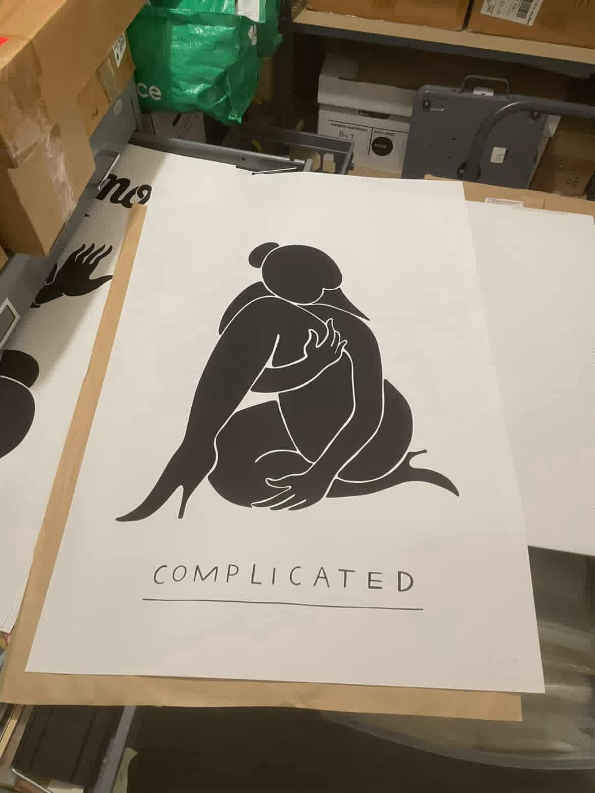Piet Parra Originele Print - Complicated - Artist Proof, Ophalen of Verzenden