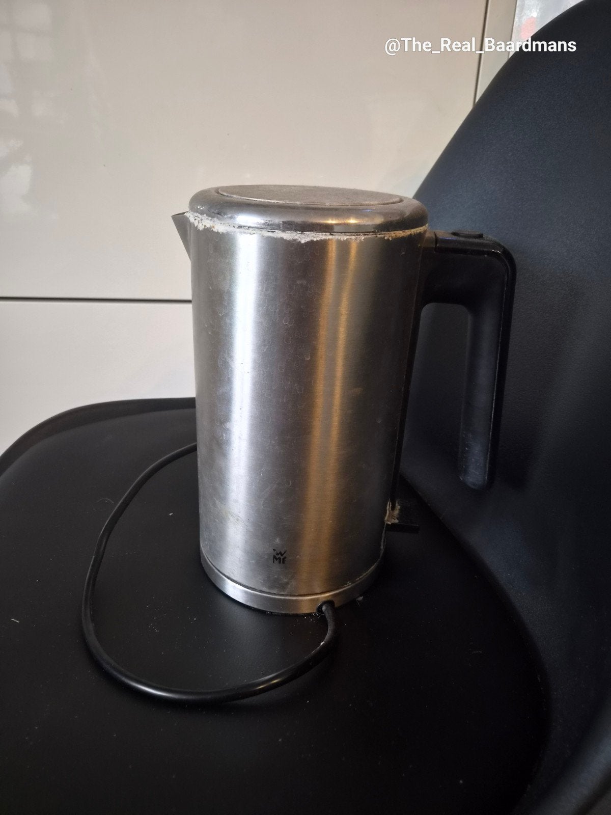 WMF Waterkoker RVS - Gebruikt, Witgoed en Apparatuur, Waterkokers, 1 tot 2 liter, Ophalen, Gebruikt, Rvs