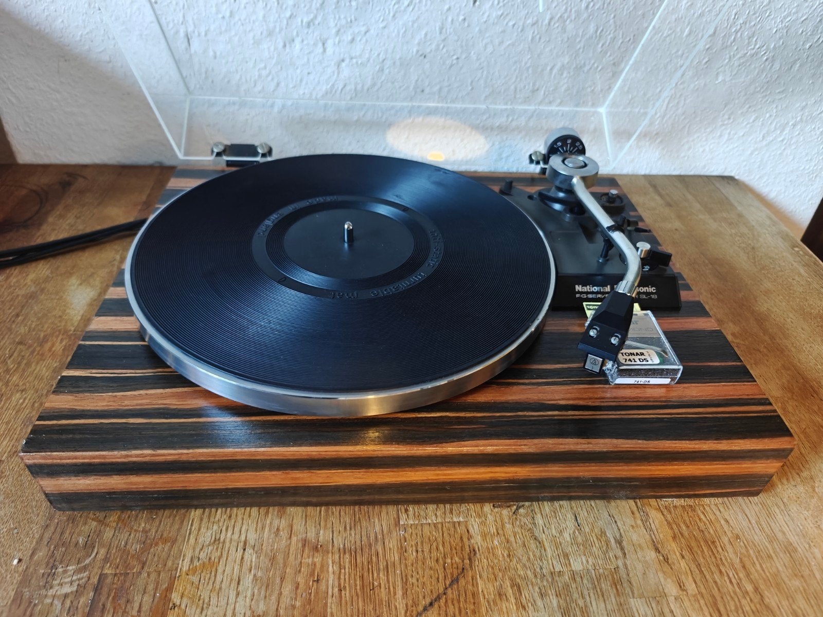 Unieke National Panasonic (= Technics) SL-18 "Ebony", Ophalen of Verzenden, Refurbished, Platenspeler, Technics
