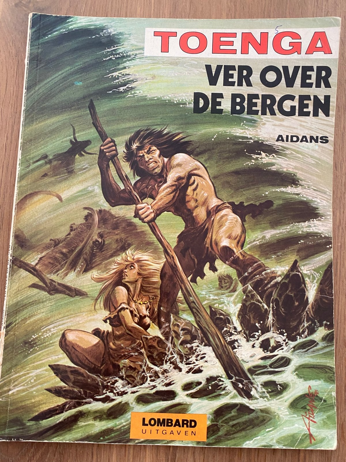 Toenga: Ver over de bergen - Aidans (1977), Boeken, Eén stripboek, Ophalen of Verzenden, Gelezen
