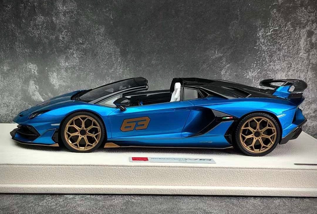 Make Up Lamborghini Aventador SVJ 63 roadster (Blue Uranus), Ophalen of Verzenden, Nieuw, Overige merken