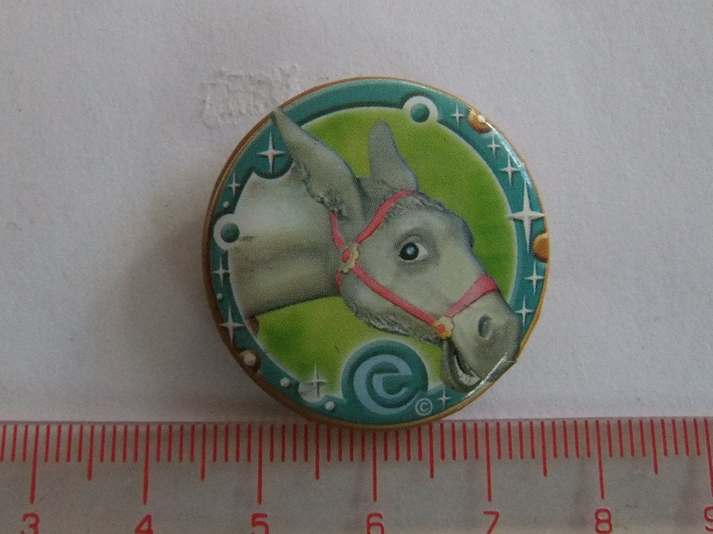 Efteling  Ezel Button/Speldje - Zo goed als nieuw, Verzamelen, Verzenden, Zo goed als nieuw, Button of Speldje