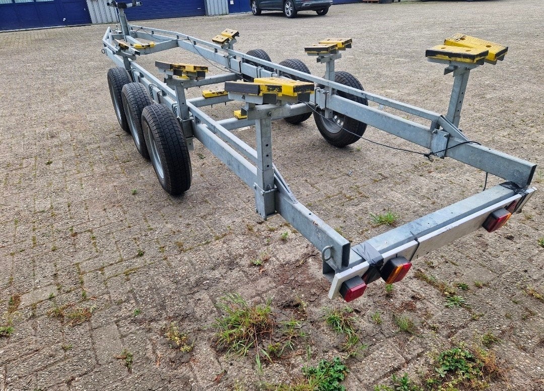 Pega stallingtrailer 4000KG laden  800CM !!!, Watersport en Boten, Ophalen, 6 tot 9 meter, Overige typen, Zo goed als nieuw