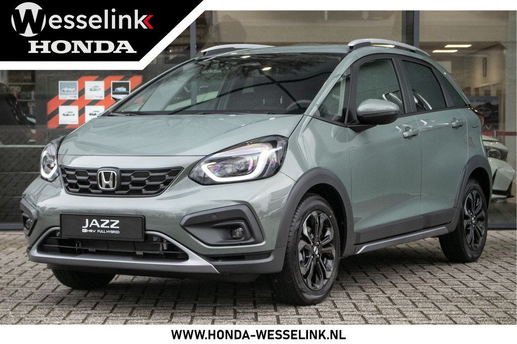 Honda Jazz 1.5 e:HEV Advance Crosstar - Cons.prijs rijklaar, 12 maanden, 1498 cc, Zwart, 4 cilinders