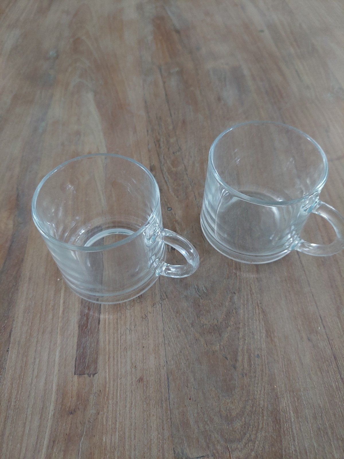 2 theeglazen, Huis en Inrichting, Keuken | Servies, Verzenden, Glas, Overige stijlen, Glas of Glazen