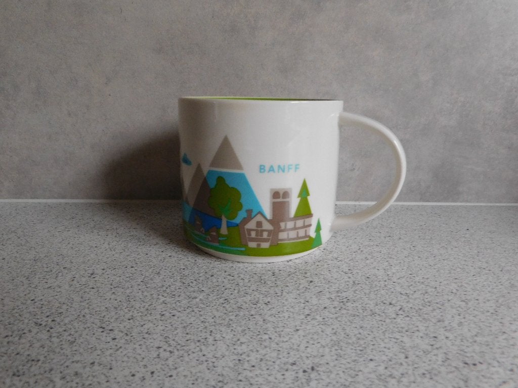 Mok 414 ml. 2017 Banff You are Here  Starbucks, Huis en Inrichting, Keuken | Servies, Zo goed als nieuw, Overige stijlen, Starbucks