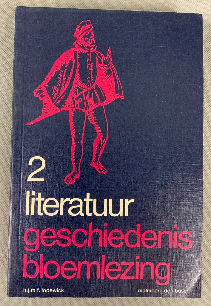 Boek 2 Literatuur geschiedenis bloemlezing H.J.M.F. Lodewick, Boeken, H.J.M.F. Lovesick, Zo goed als nieuw, Alpha, HBO