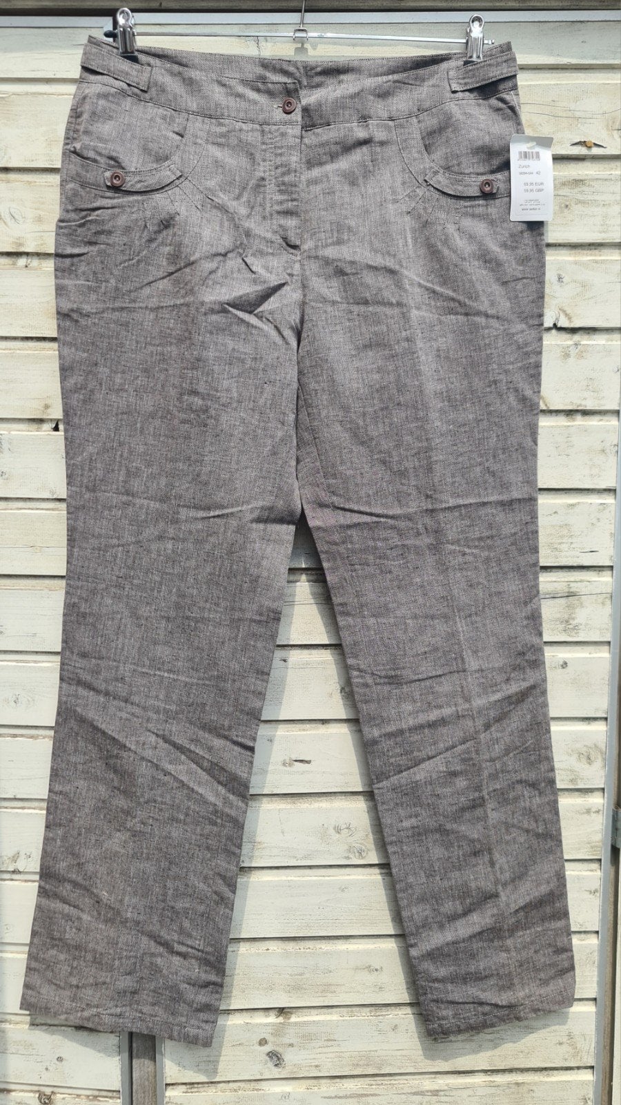 Setter linnen katoen mix broek nieuw met kaart maat 42, Ophalen of Verzenden, Nieuw, Maat 42/44 (L), Lang