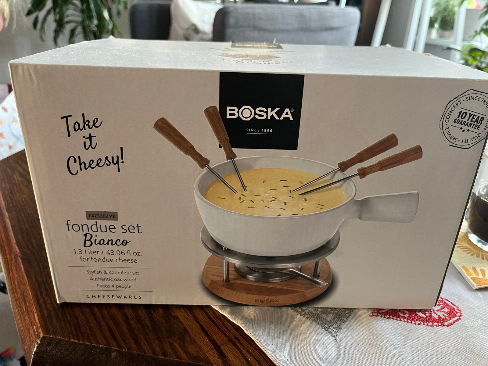 Boska Fondue Set Bianco - 1.3 Liter voor 4 personen, Ophalen, Nieuw, Brander, Fondueset