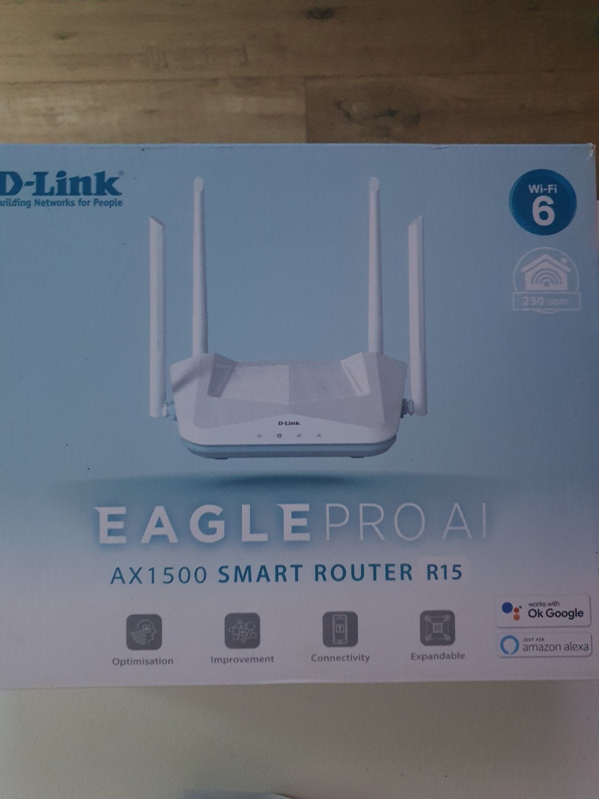 d-link WiFi 6 router modem in doos, Computers en Software, Netwerk switches, Ophalen, Zo goed als nieuw