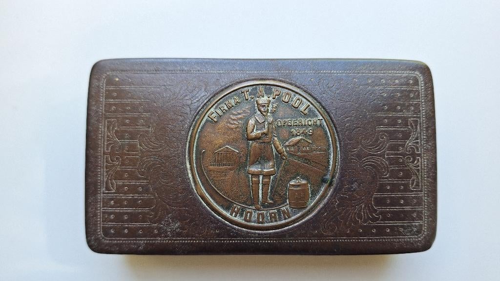 * Vintage Tabaksdoos - Hoorn, Tabaksdoos of Verpakking, Gebruikt, Onbekend, Pool