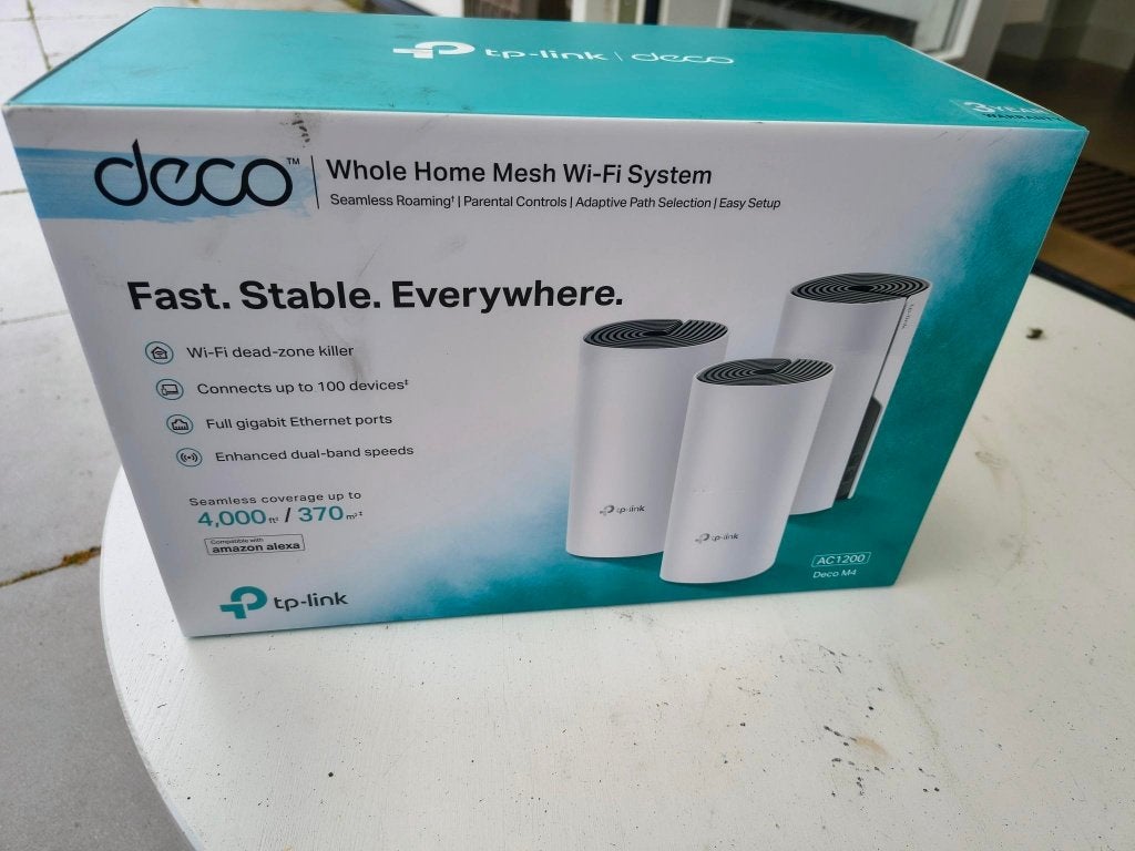 TP-Link Deco M4 Mesh WiFi (3-pack) – Nieuw / Open Box!, Ophalen, Zo goed als nieuw, TP-Link Deco
