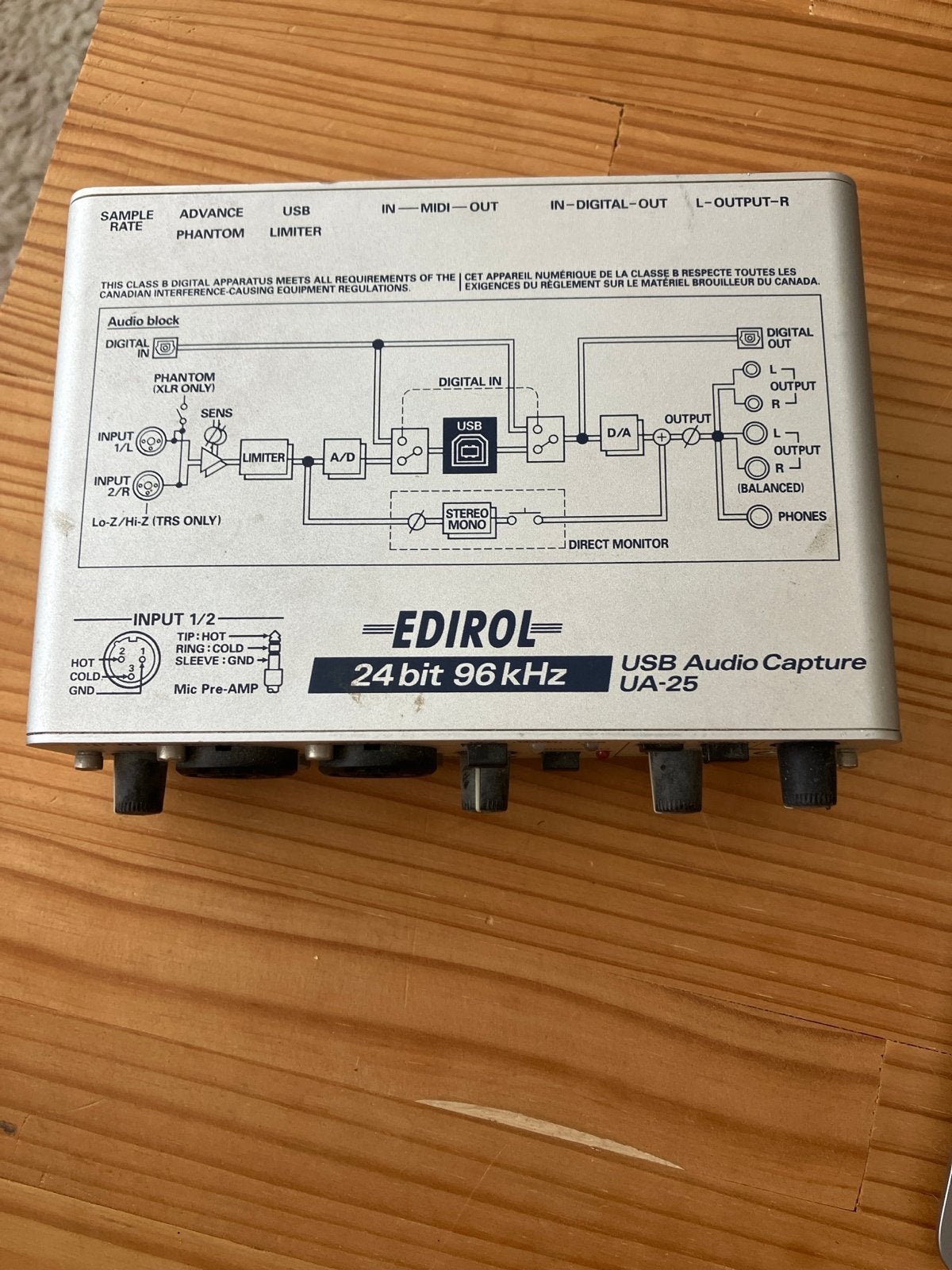 Edirol UA-25 USB Audio Capture Interface, Muziek en Instrumenten, Overige Muziek en Instrumenten, Gebruikt, Ophalen of Verzenden