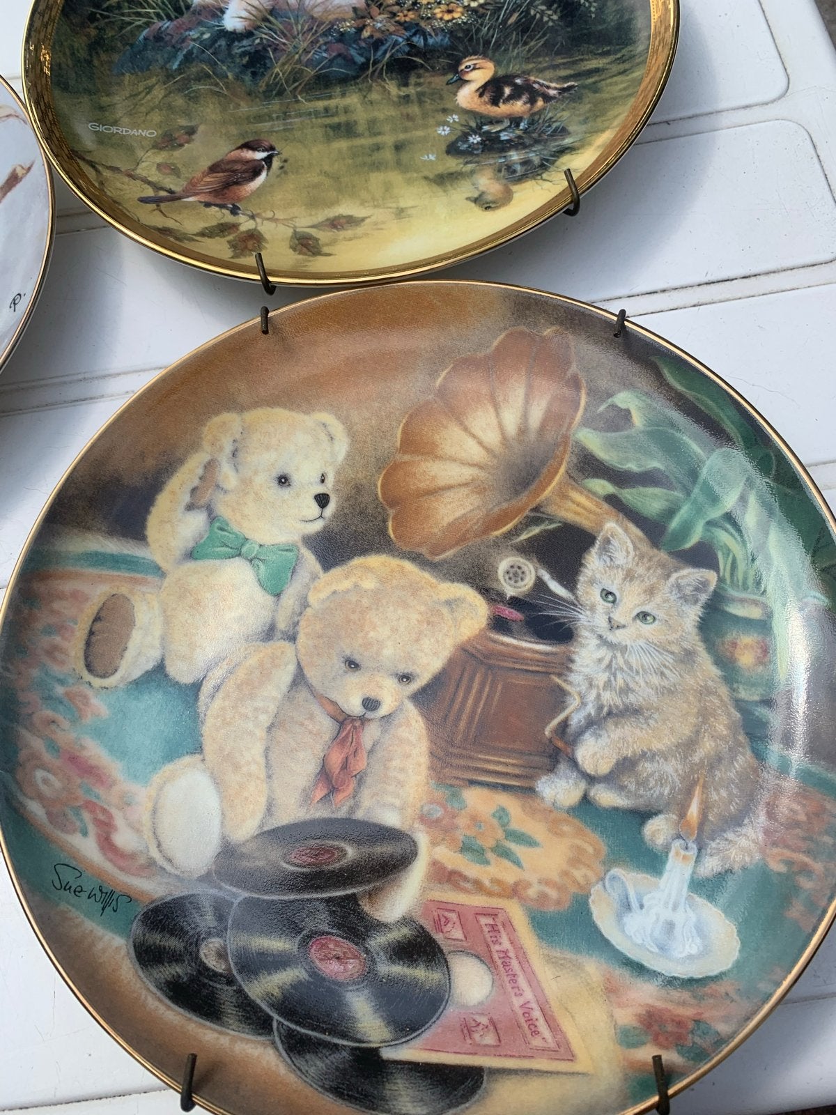 Decoratieve borden met eendjes, poesjes en beertjes, Ophalen of Verzenden