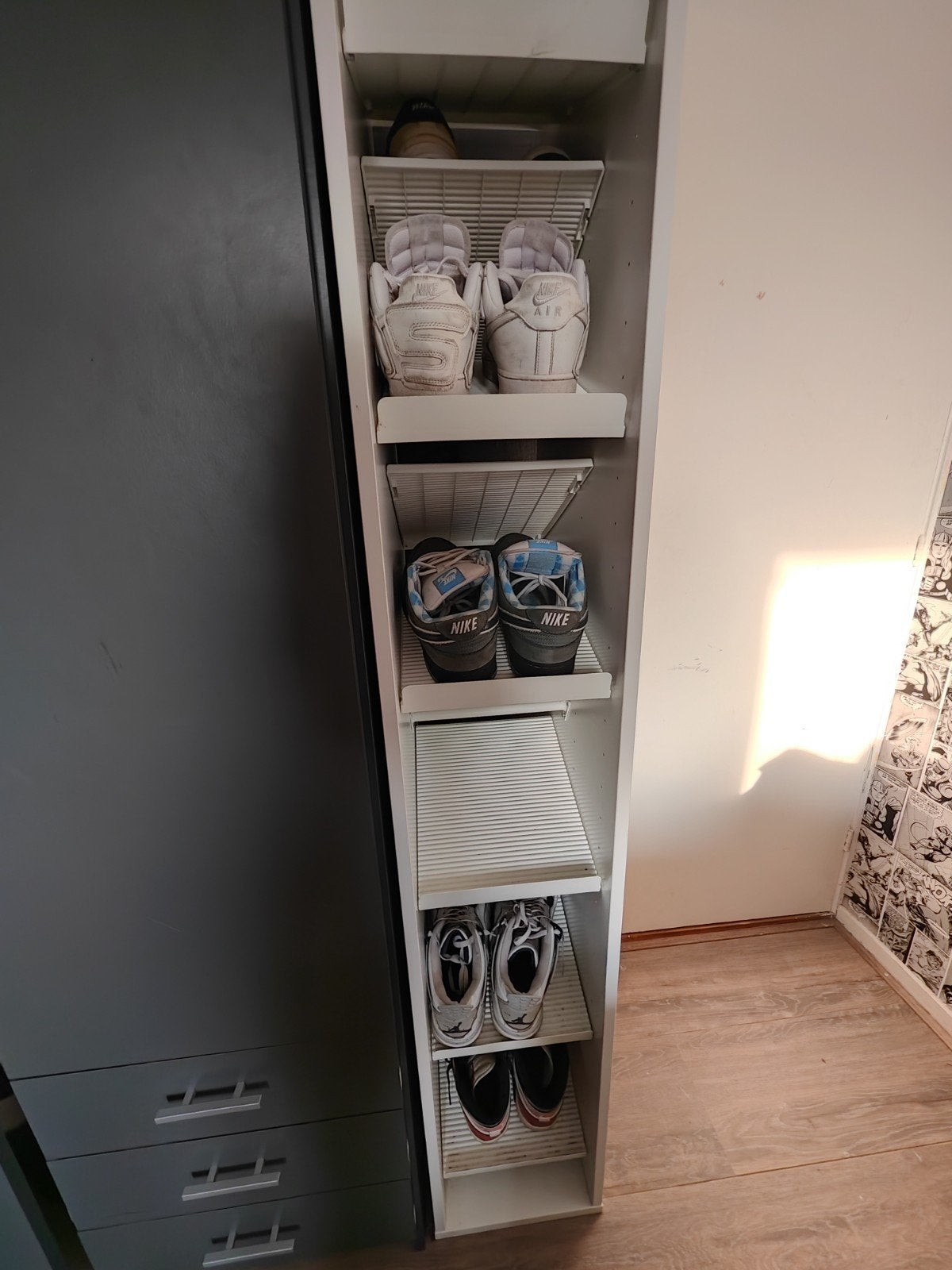 Schoenenkast met dubbelzijdige opslag, Huis en Inrichting, Ophalen, Gebruikt