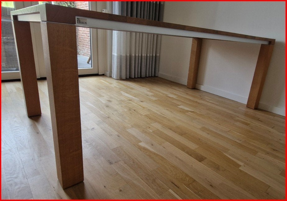 Leolux Vivre eettafel, Huis en Inrichting, Tafels | Eettafels, Ophalen, Gebruikt, Modern, tijdloos, 200 cm of meer