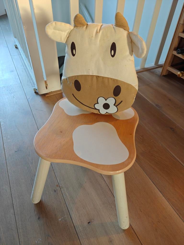 Kinderstoel met koeienprint - voor peuters en kleuters, Ophalen, Gebruikt, Overige typen