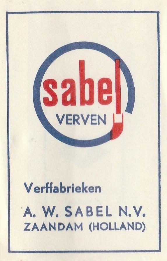 Sabel Verven Verffabrieken Zaandam - verfkwast, Verzamelen, Ophalen of Verzenden