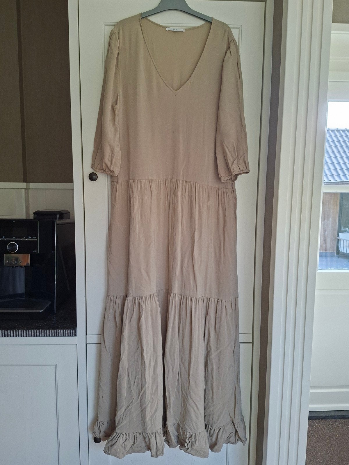 jurk, Yaya, 38, Maat 38/40 (M), Beige, Ophalen of Verzenden, Zo goed als nieuw