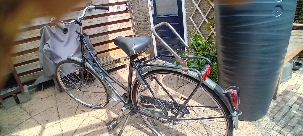 damesfiets / stationsfiets 28 inch , frame 53cm, Fietsen en Brommers, Fietsen | Dames | Damesfietsen, Terugtraprem, Gebruikt, 50 tot 53 cm