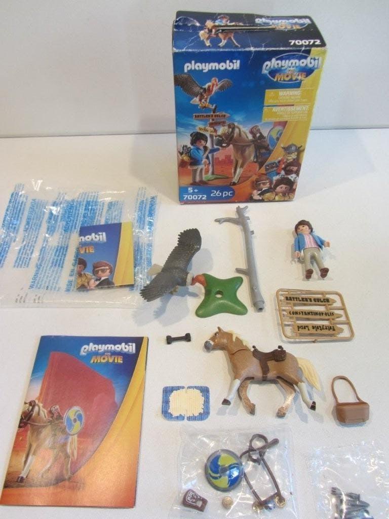 Playmobil The Movie Marla met paard – 70072 met doos, Ophalen of Verzenden, Gebruikt, Los playmobil