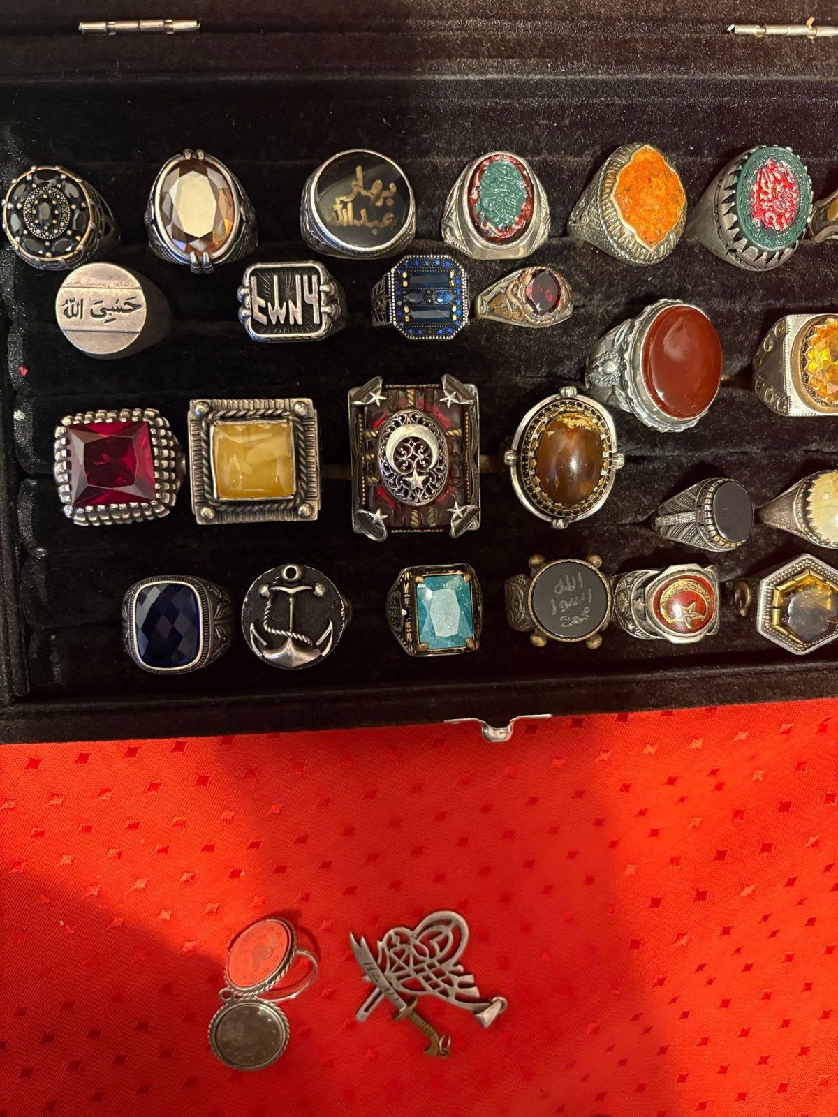 Zilver Ring Unieke handgemaakte zilveren  Iran en Turkije, Sieraden, Tassen en Uiterlijk, Gebruikt, Overige kleuren, 20 of groter