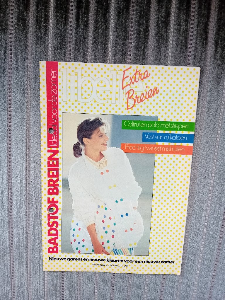 Libelle - Badstof breien, Ophalen, Gebruikt, Breien, Patroon of Boek