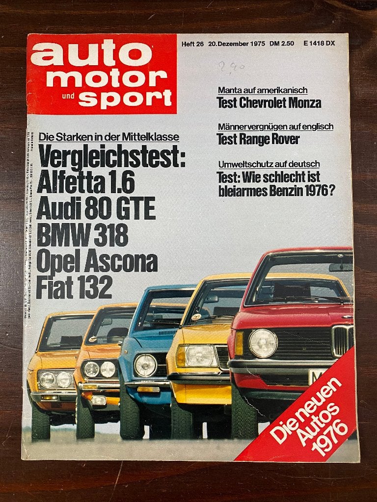 Auto Motor und Sport 1975 Nr. 26 DE, Ophalen of Verzenden, Gelezen, Algemeen