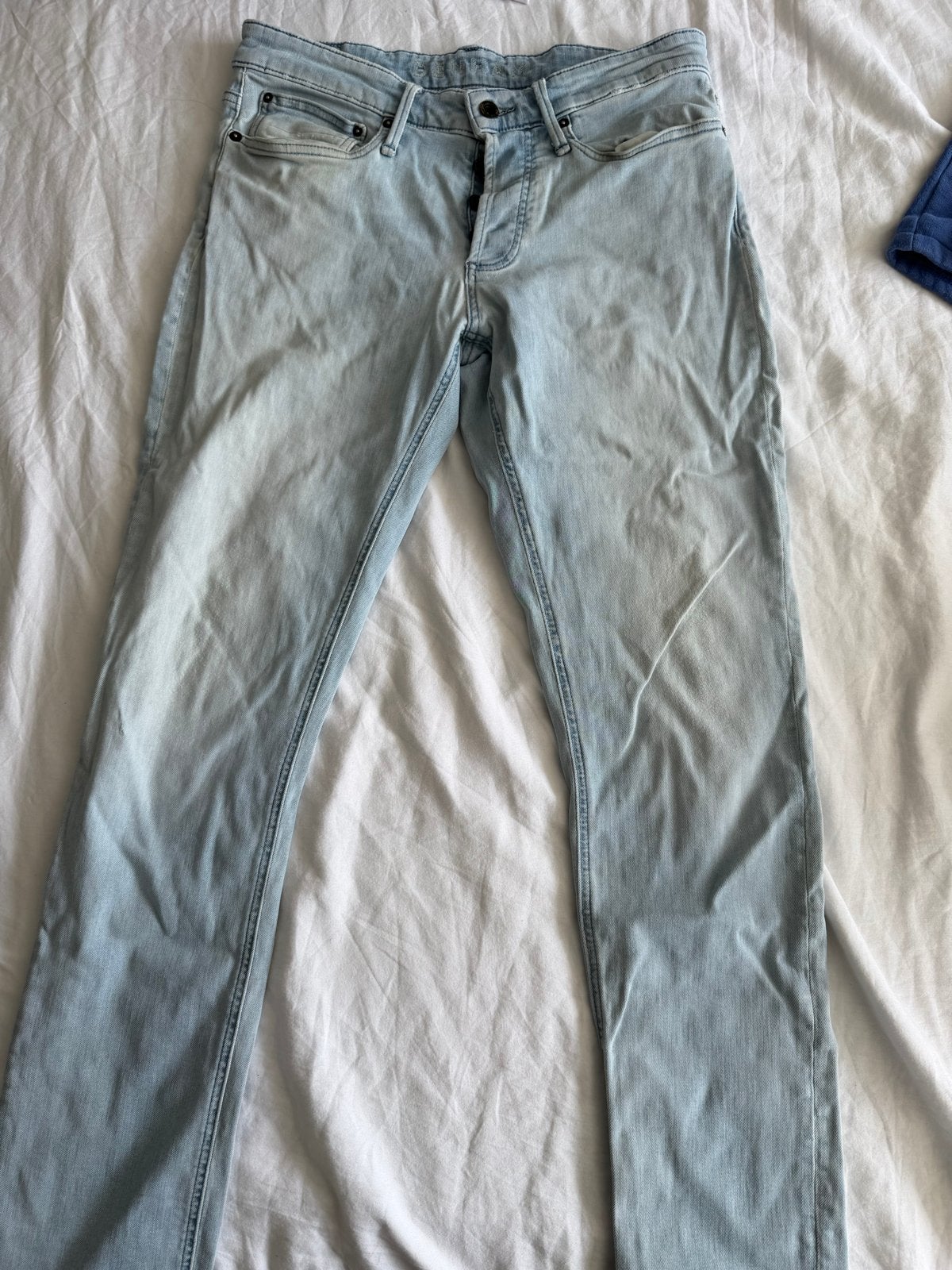 Denham Jeans W31-L32 - Blauw - Goede staat, Ophalen of Verzenden, Gedragen, Blauw, W32 (confectie 46) of kleiner