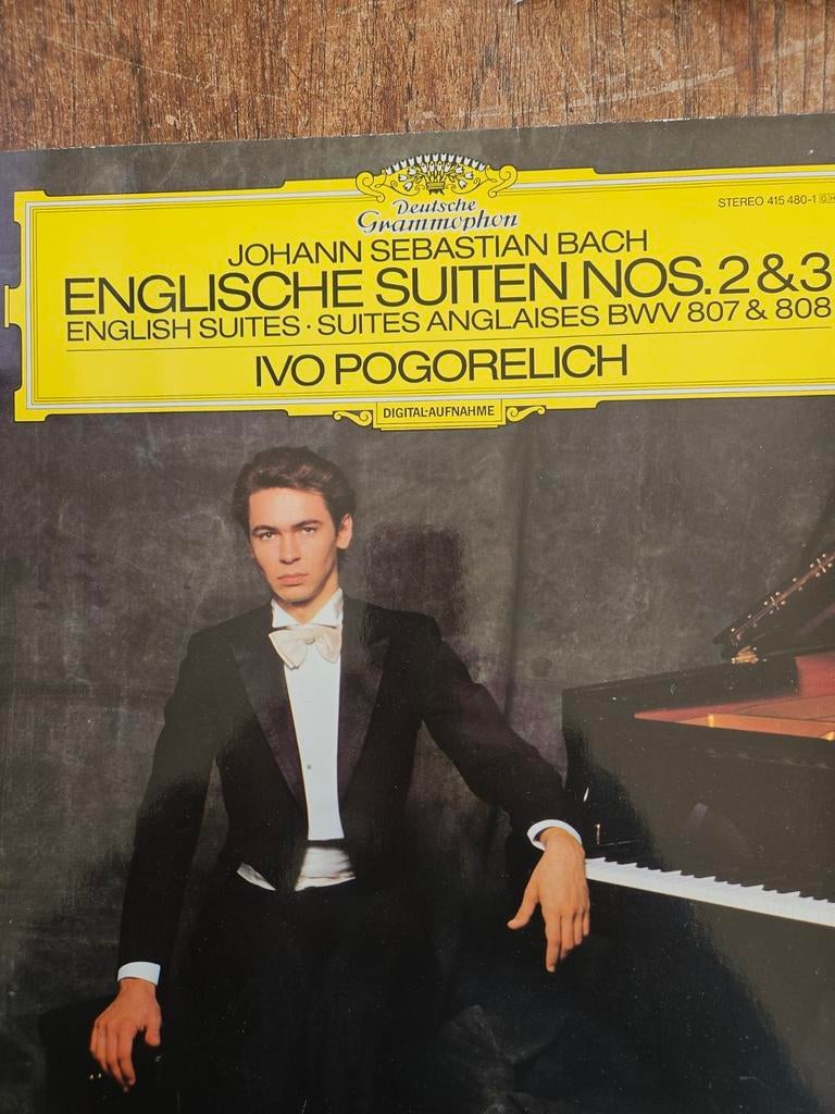J.S. Bach - Engelse Suites 2 & 3 - Ivo Pogorelich LP, Ophalen of Verzenden, 12 inch, Barok, Kamermuziek