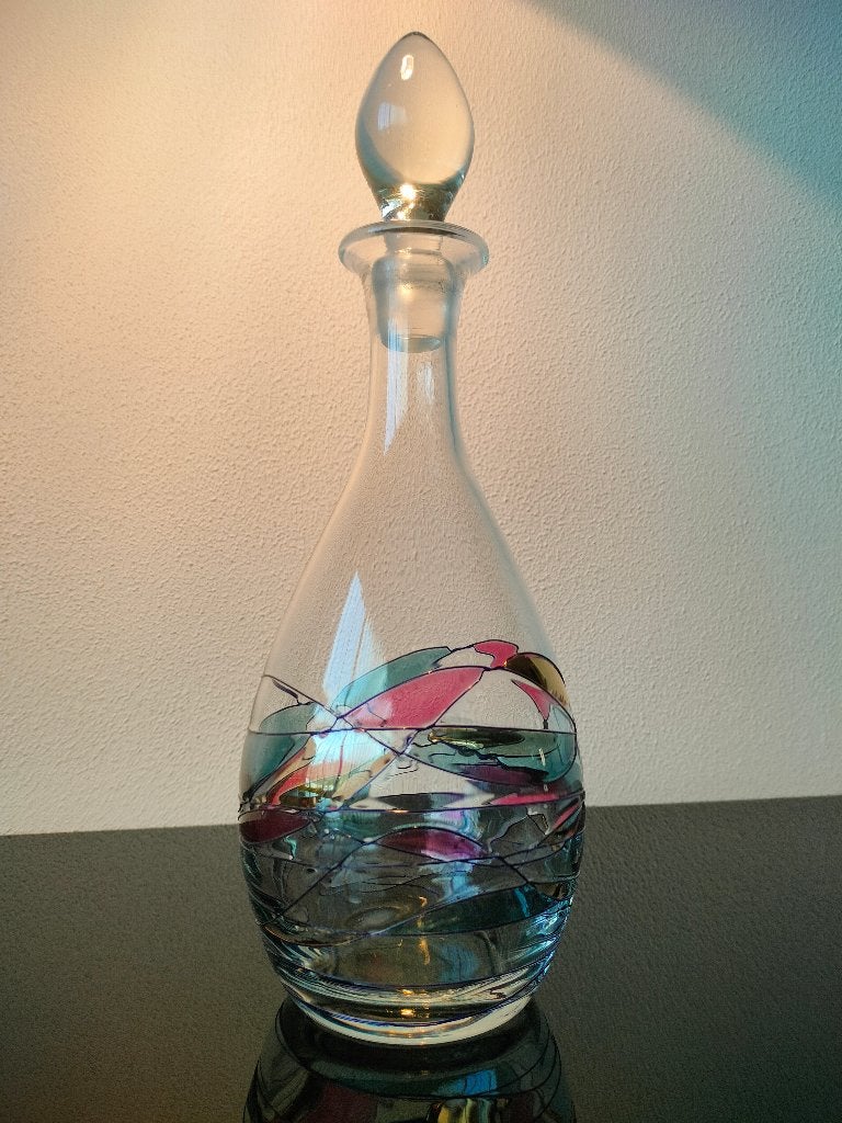 Karaf T.G.M.C. Romania Karaf Decanter Kristal 1960, Ophalen of Verzenden