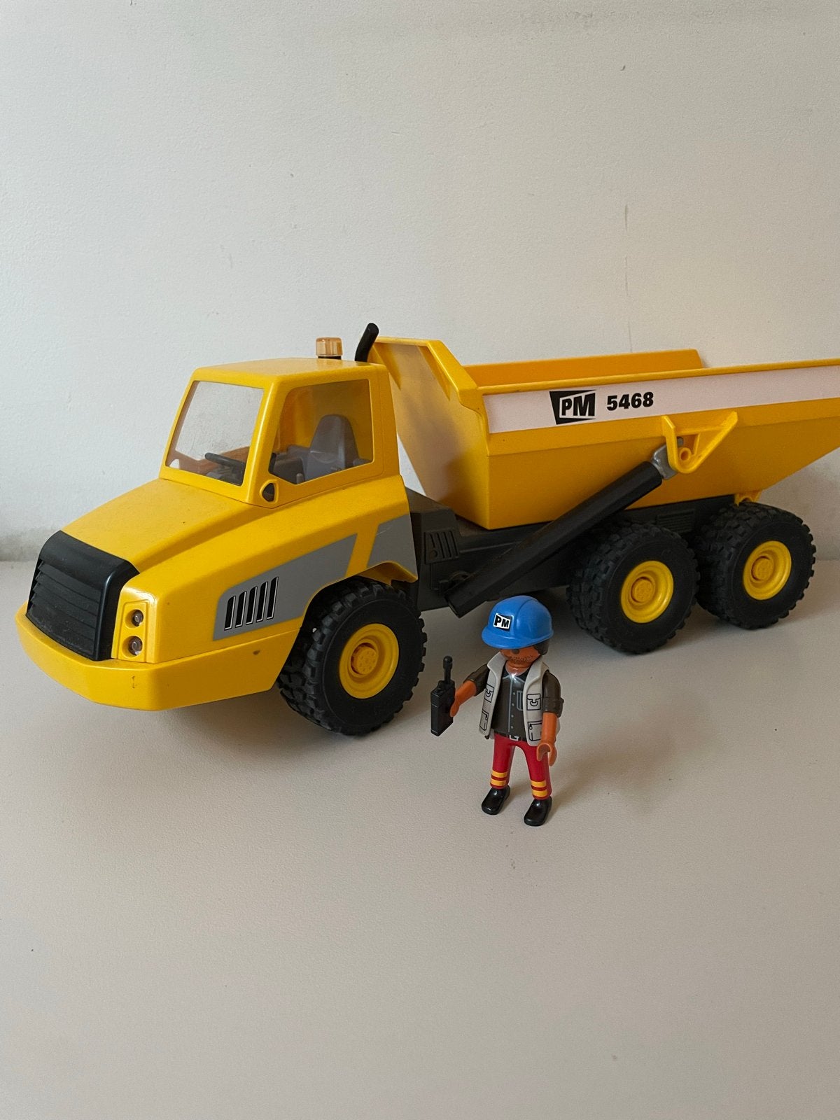 Playmobil Grote Kiepwagen 5468 met figuur, Ophalen, Gebruikt, Complete set, Voertuig