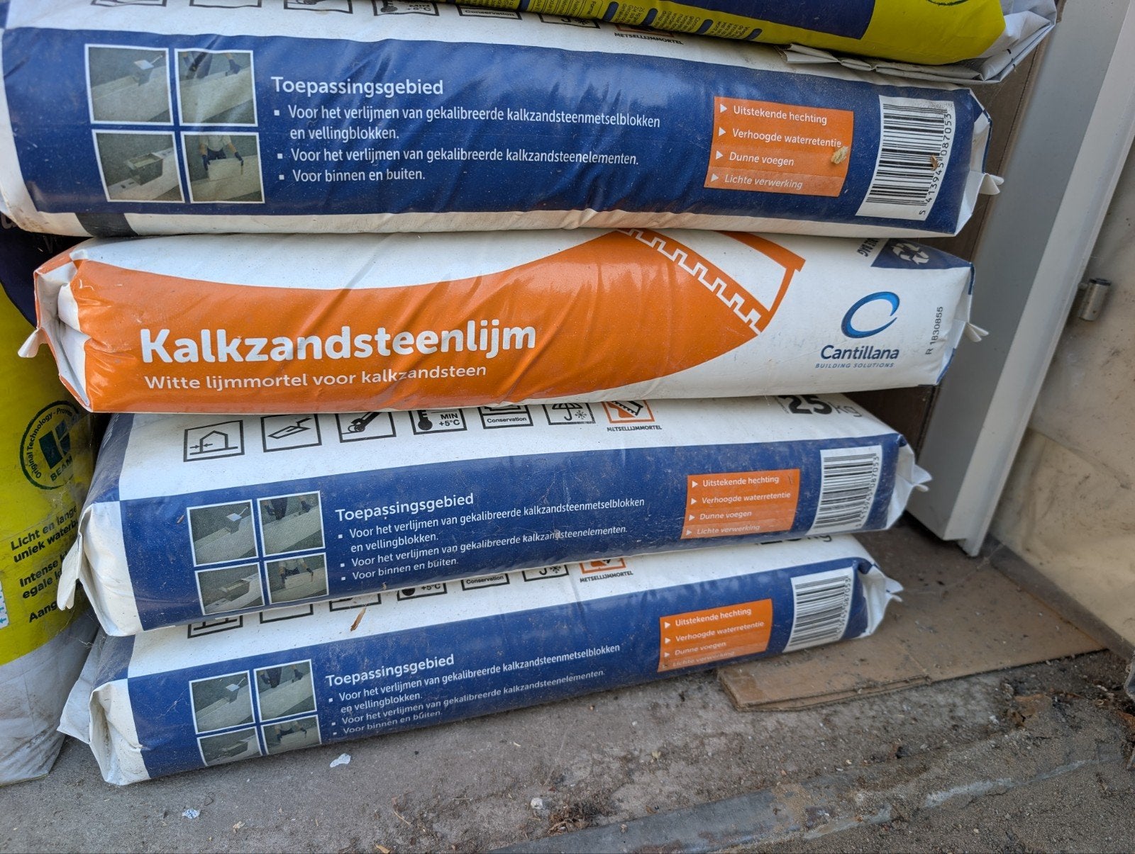 Cantillana Kalkzandsteenlijm - Witte lijmmortel 25kg, Ophalen, Nieuw