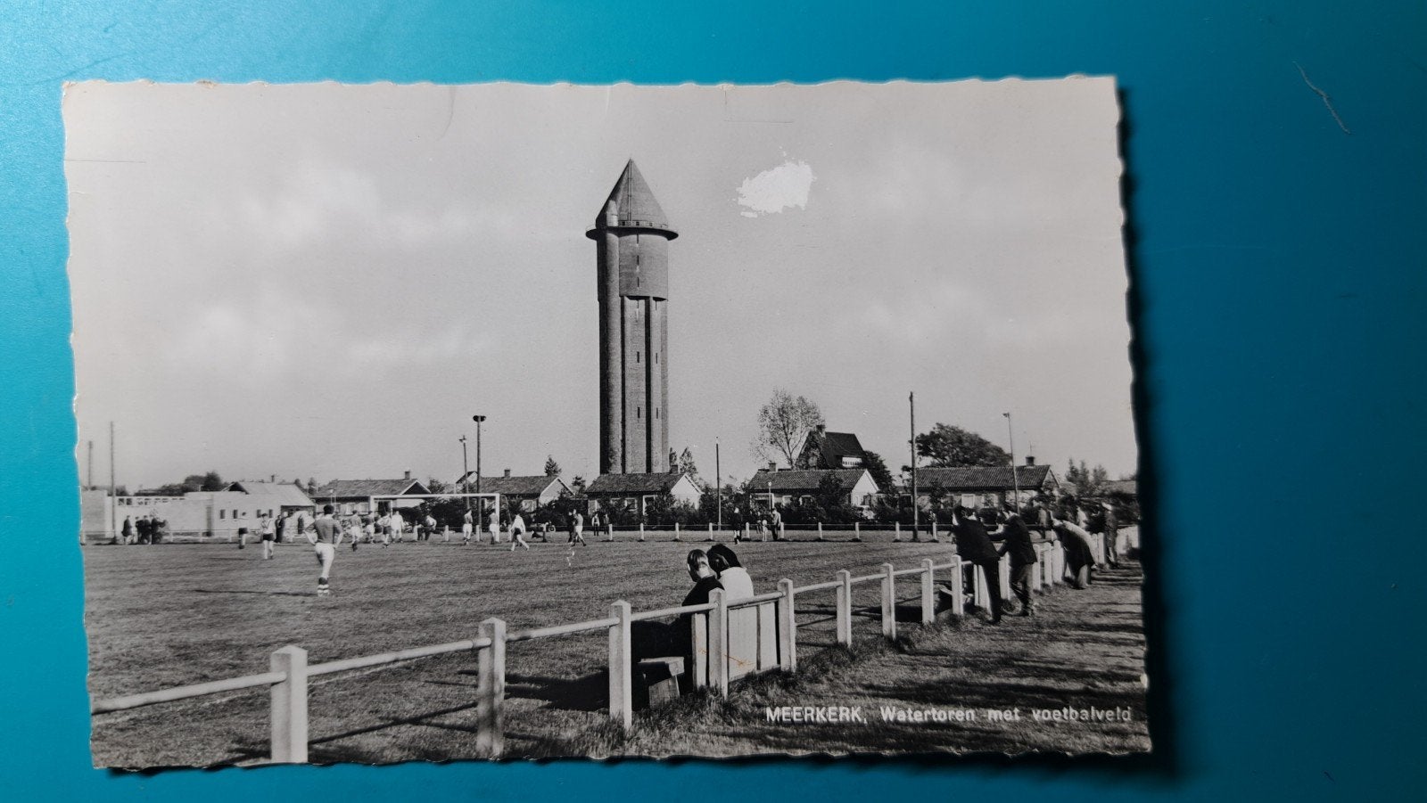 Meerkerk voetbalveld watertoren 1965, Verzenden, 1960 tot 1980, Ongelopen, Zuid-Holland