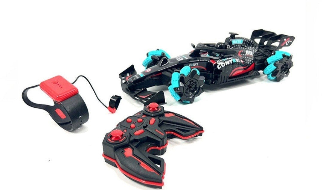 Bestuurbare raceauto met horlogecontroller, Ophalen of Verzenden, Nieuw, Overige schalen