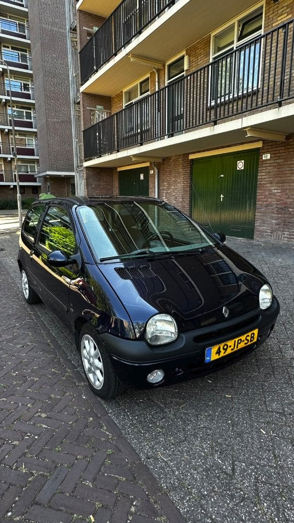 Renault Twingo Initiale 1.2 2002 Blauw, Auto's, Renault, Voorwielaandrijving, 4 cilinders, Leder en Stof, Origineel Nederlands