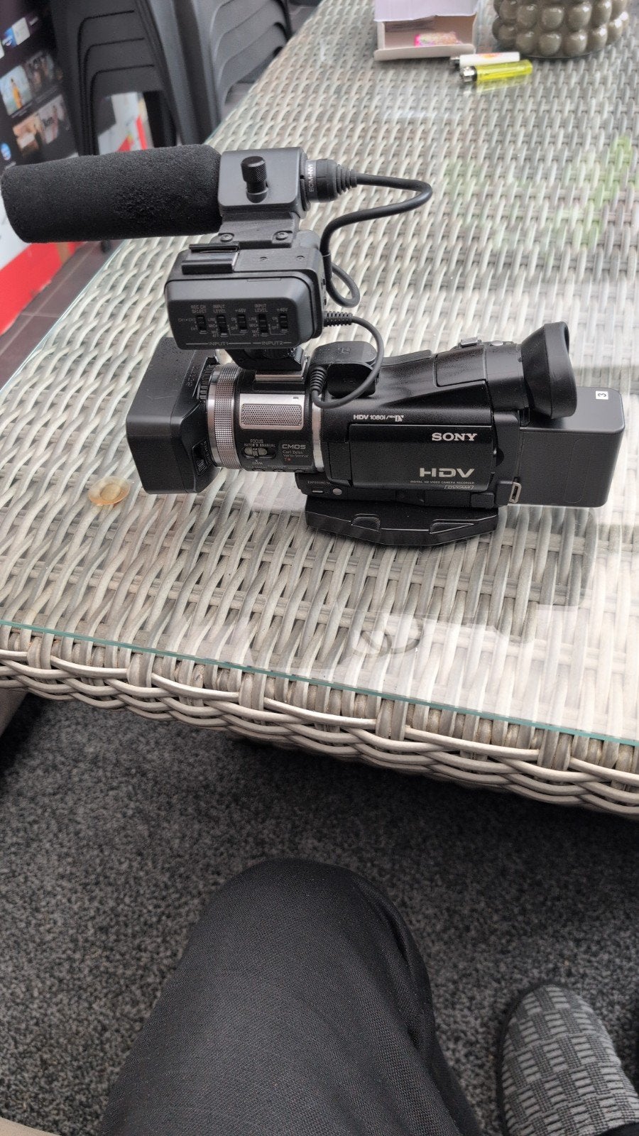 Sony HDV Camcorder met Wide Angle Lens en Accessoires, Gebruikt, Overige soorten, Ophalen of Verzenden, 8 tot 20x