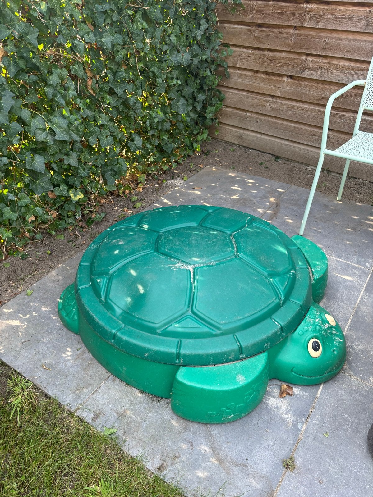 Zandbak Schildpad - Deksel met scheuren, Ophalen, Gebruikt