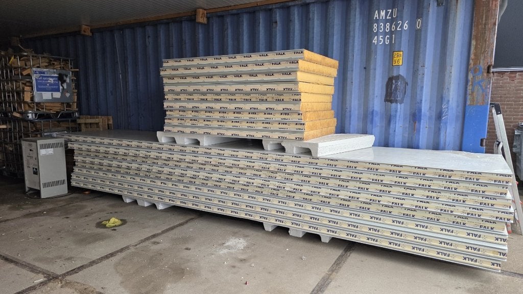 FALK Sandwichpanelen - Dak- en Gevelbeplating, Ophalen, Zo goed als nieuw, Overige materialen, 50 tot 100 mm