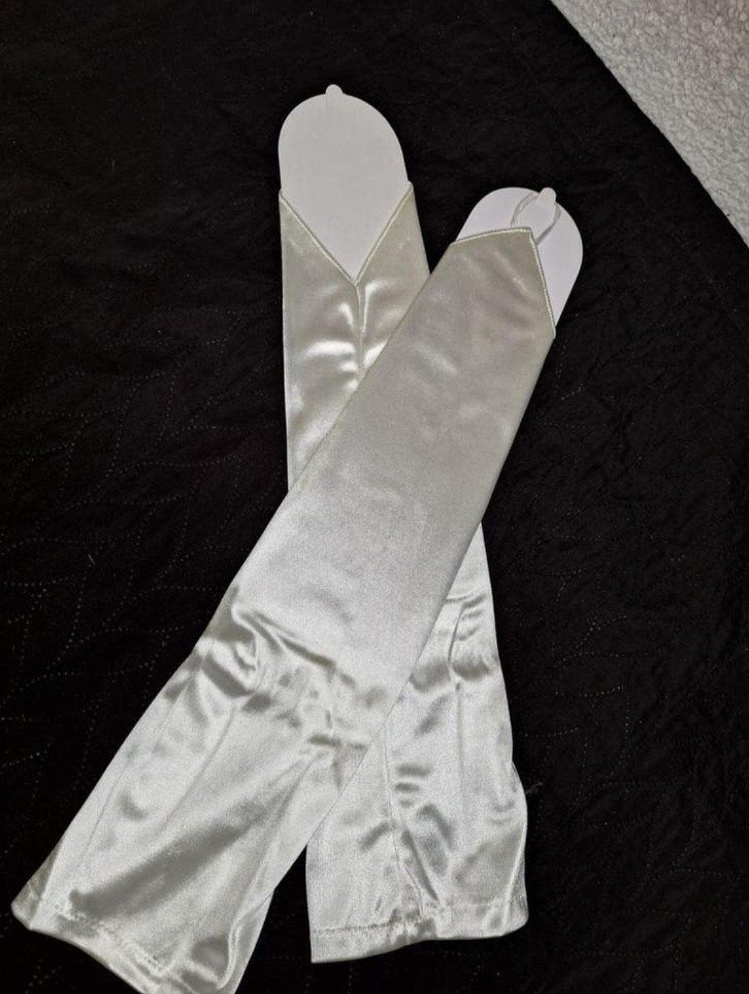 Lange witte vingerloze handschoenen, 44 cm, nieuw, Ophalen of Verzenden, Nieuw, Wit, Accessoires