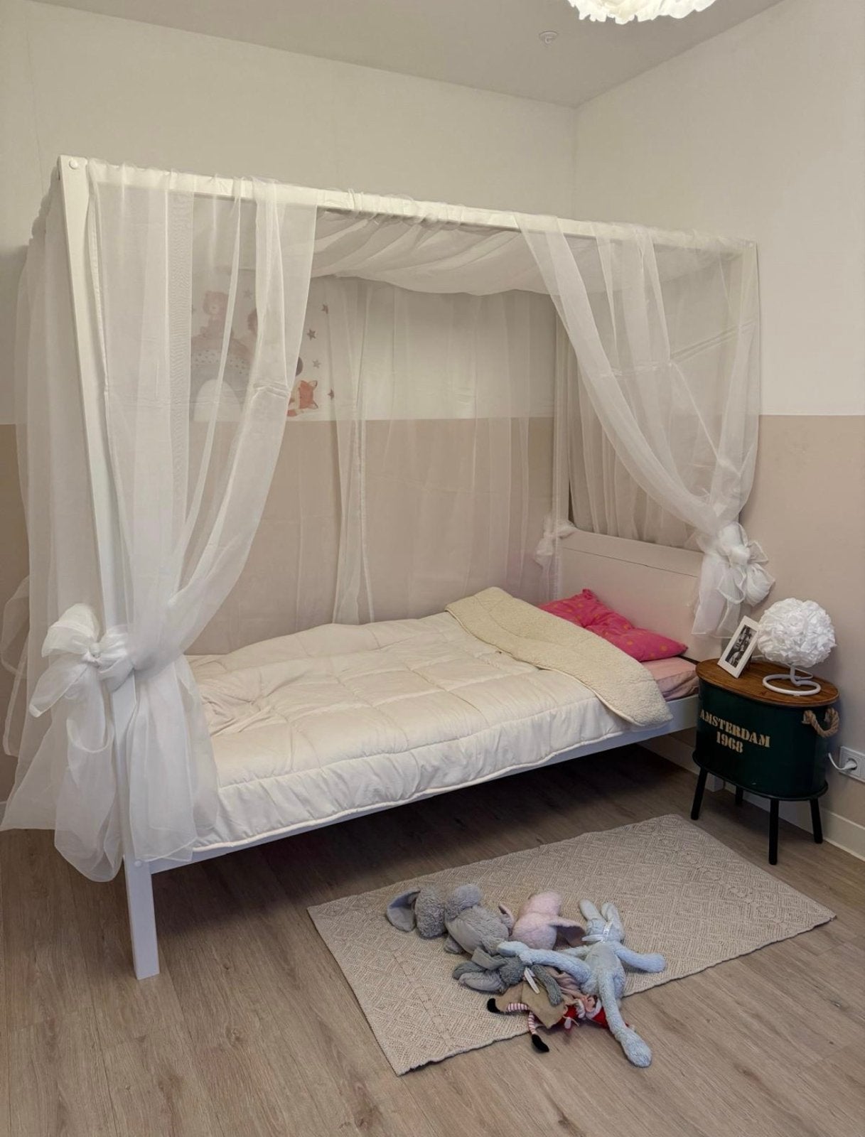 Hemelbed, Huis en Inrichting, Ophalen, Gebruikt, 90 cm, Eenpersoons