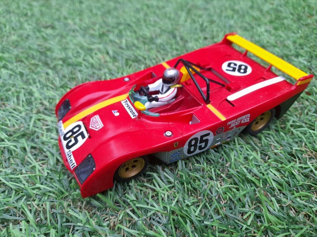 Vintage Ferrari 312 racebaan auto slot.It, Ophalen of Verzenden, Elektrisch, Overige merken
