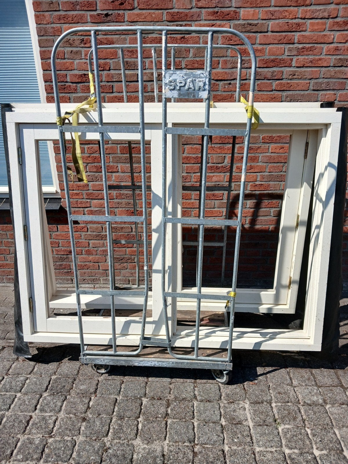 2 Merbau (hardhout)dakkapel kozijnen vaste prijs €350,-, Ophalen, Dakkapel, 225 cm of meer, Nieuw