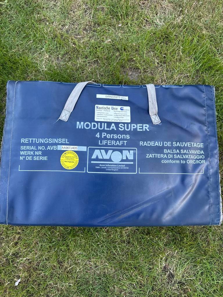 Avon Modula Super 4-persoons reddingsvlot (gekeurd 2022), Watersport en Boten, Ophalen of Verzenden, Gebruikt, Overige typen