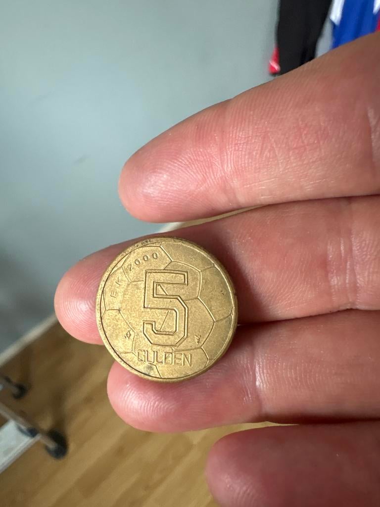 5 Gulden Koningin Beatrix EK 2000 Voetbalmunt, Ophalen, Koningin Beatrix, 5 gulden, Losse munt