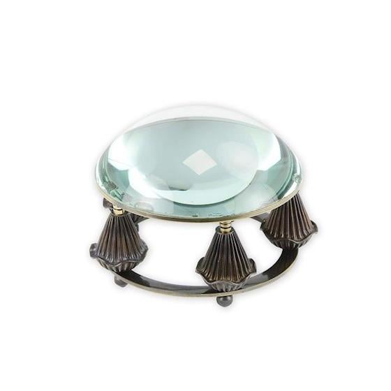 Vintage bolle vergrootglas op voet, Antiek en Kunst, Antiek | Woonaccessoires, Ophalen of Verzenden