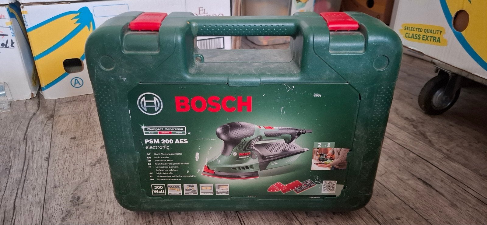 Lege koffer Bosch PSM 200 AES schuurmachine, Doe-het-zelf en Verbouw, Gereedschap | Schuurmachines, Ophalen of Verzenden, Gebruikt