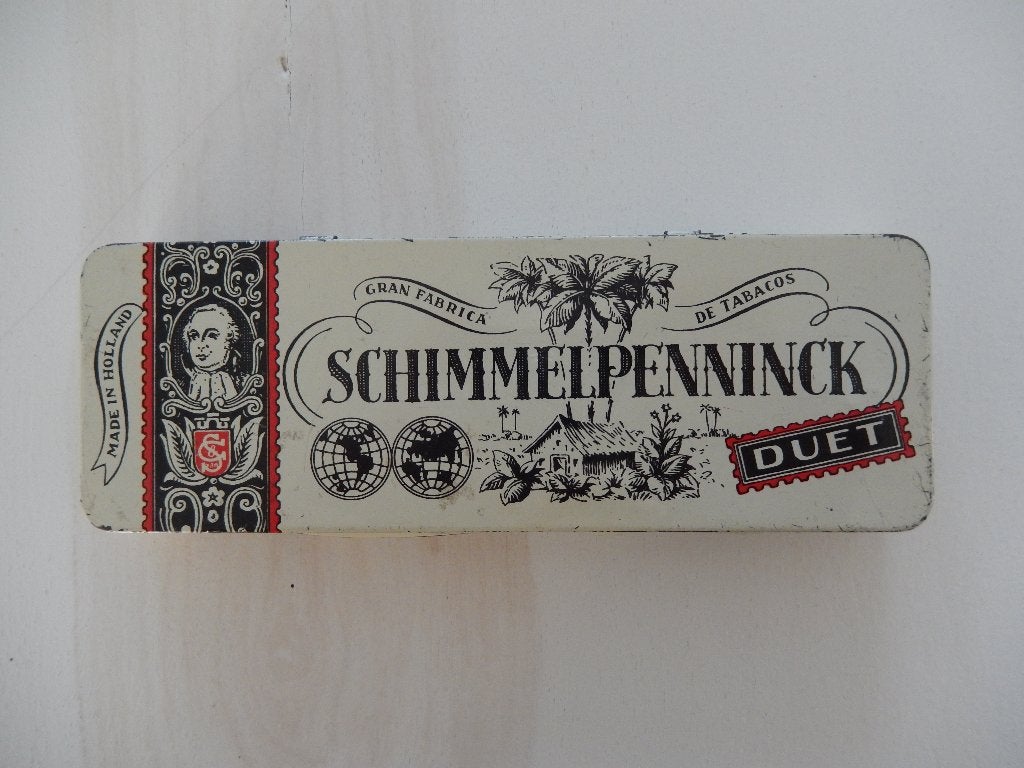 Oud sigaren blikje Schimmelpenninck duet * made in Holland, Verzamelen, Ophalen of Verzenden, Gebruikt, Overige, Overige merken