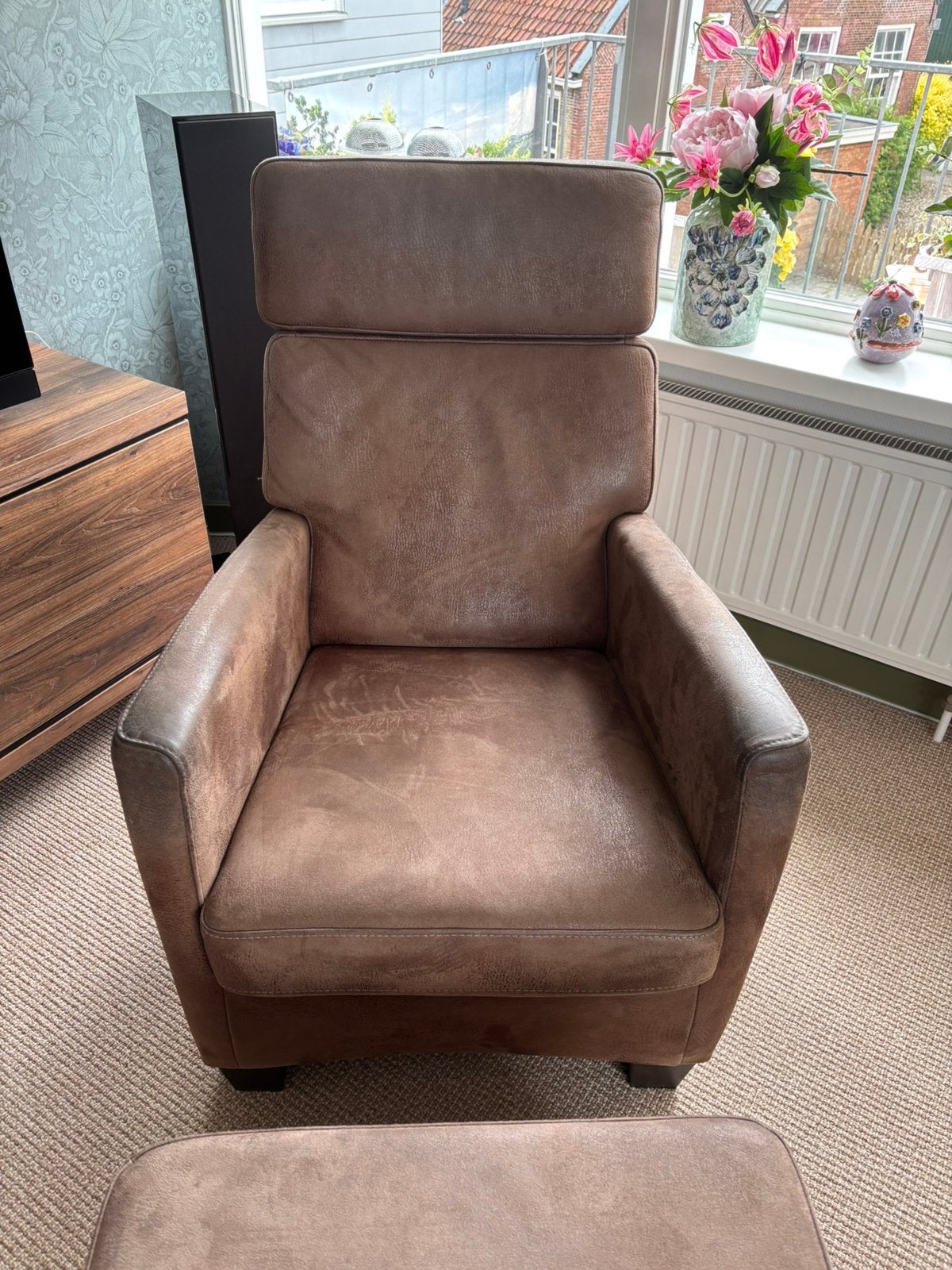 Fauteuil, Huis en Inrichting, Fauteuils, Ophalen, Gebruikt, 75 tot 100 cm, 50 tot 75 cm