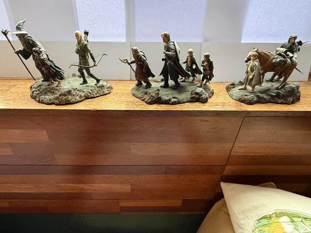 The fellowship of the ring – SET 3 Miniature Statue Set, Ophalen of Verzenden, Nieuw, Beeldje of Buste